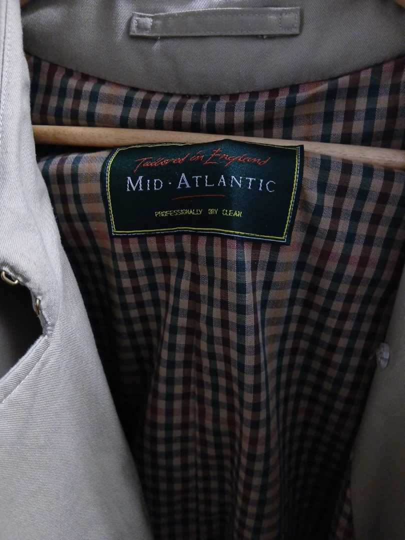 Mid-Atlantic Tailored in England Beige Trench Coat
