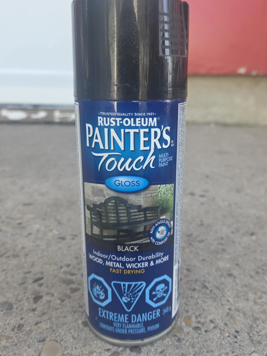 Rust-Oleum Painter's Touch Gloss Black Spray Paint