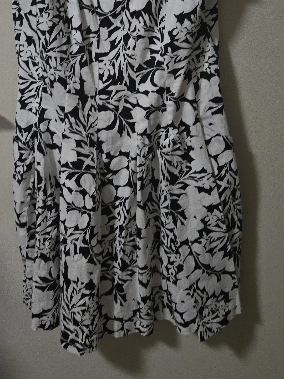 Black and White Floral Dress