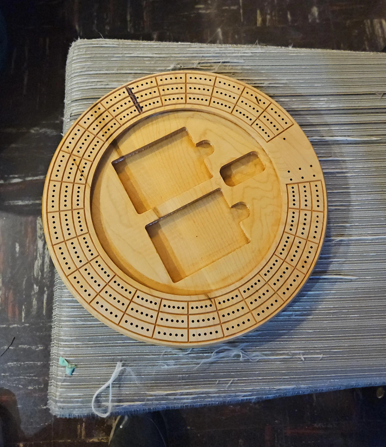 Wooden Cribbage Board