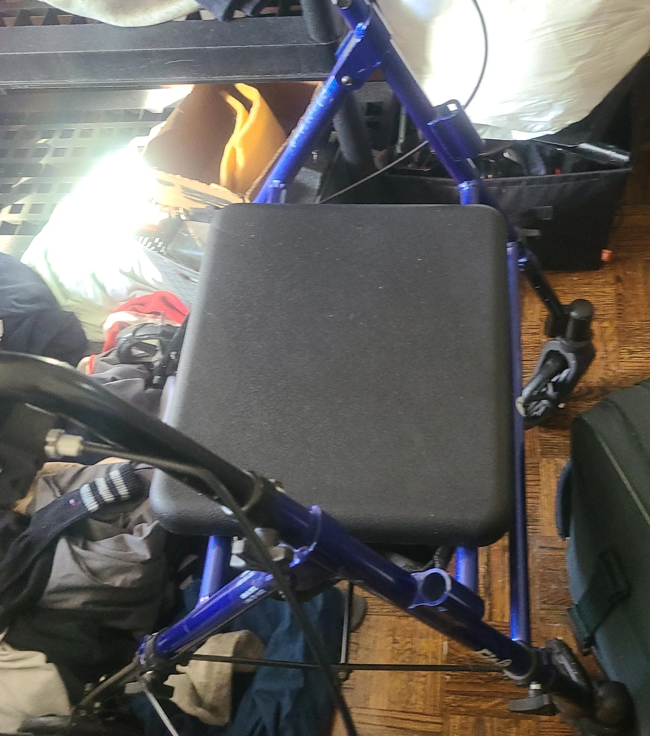 Blue Rollator Walker with Seat