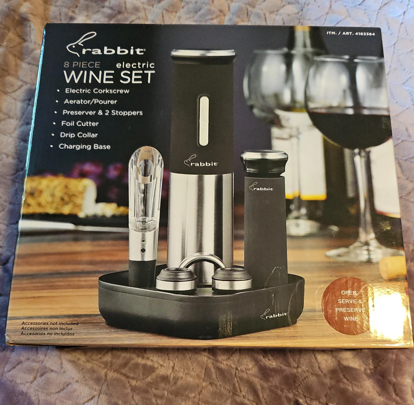 Rabbit 8-Piece Electric Wine Set