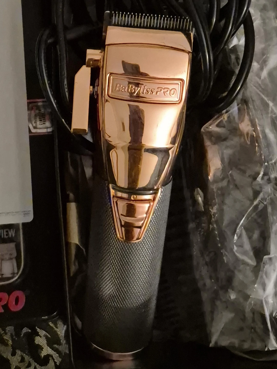 BaBylissPRO Rose Gold Metal Cordless Clipper