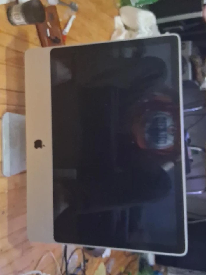 Apple iMac Desktop Computer and apple airport NAS hub