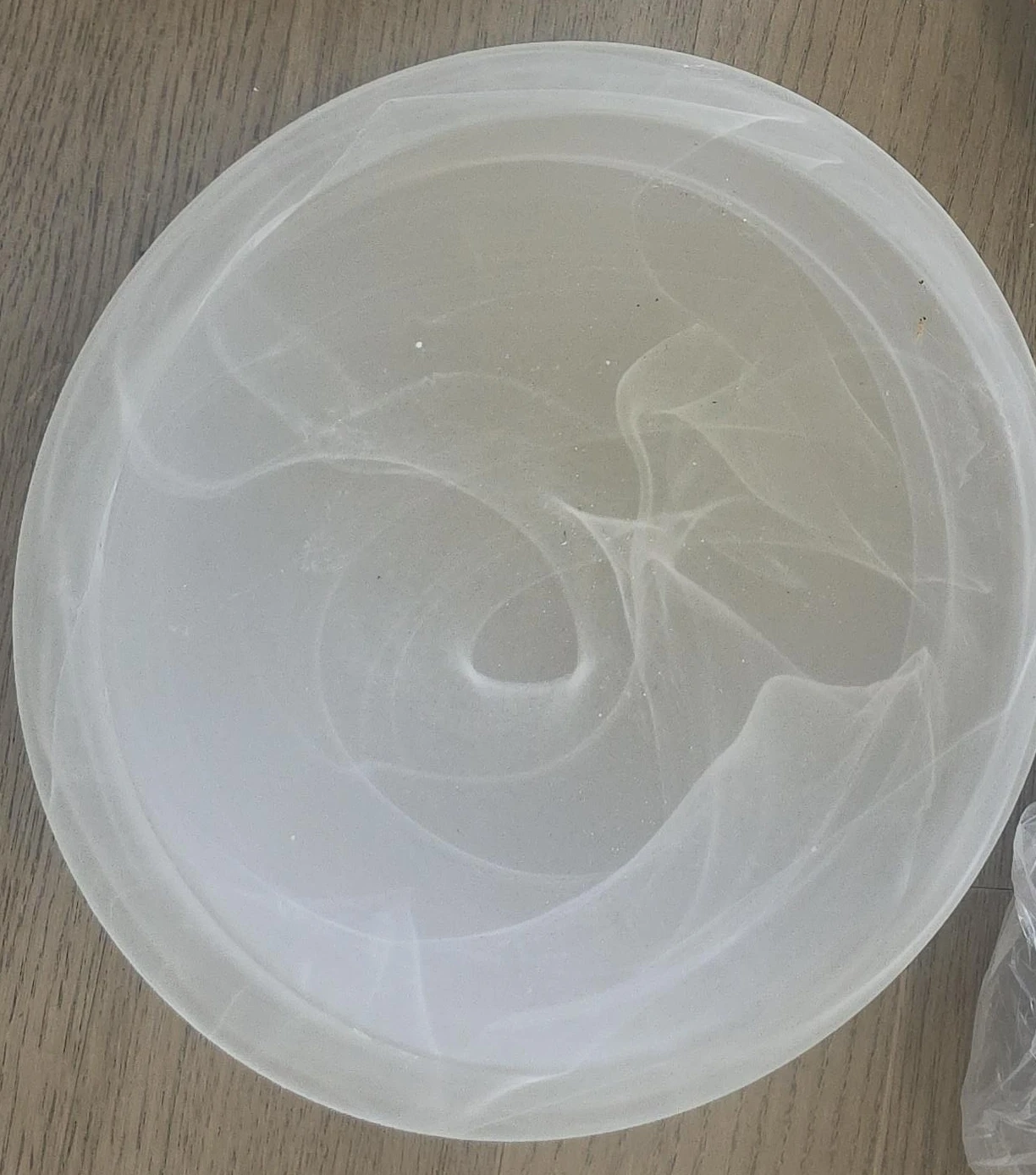 White Swirl Pattern Decorative Bowl