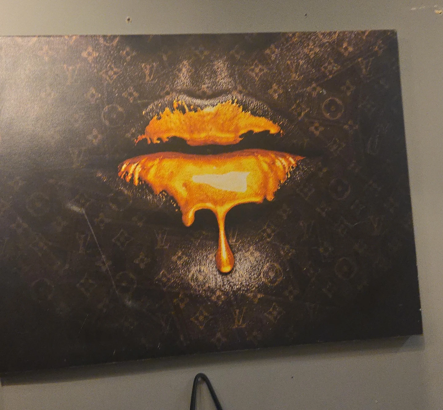 Art Print -Louis Vuitton Dripping Lips