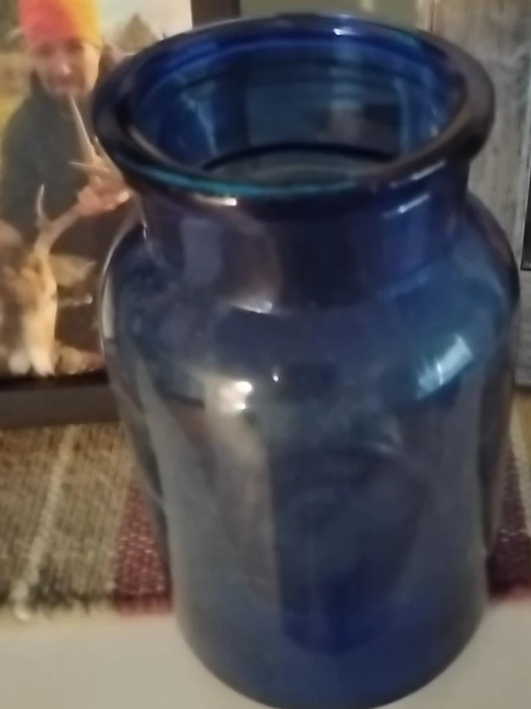 Blue Glass Vase