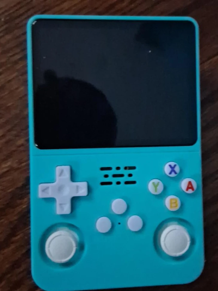 Teal Handheld Video Game Console