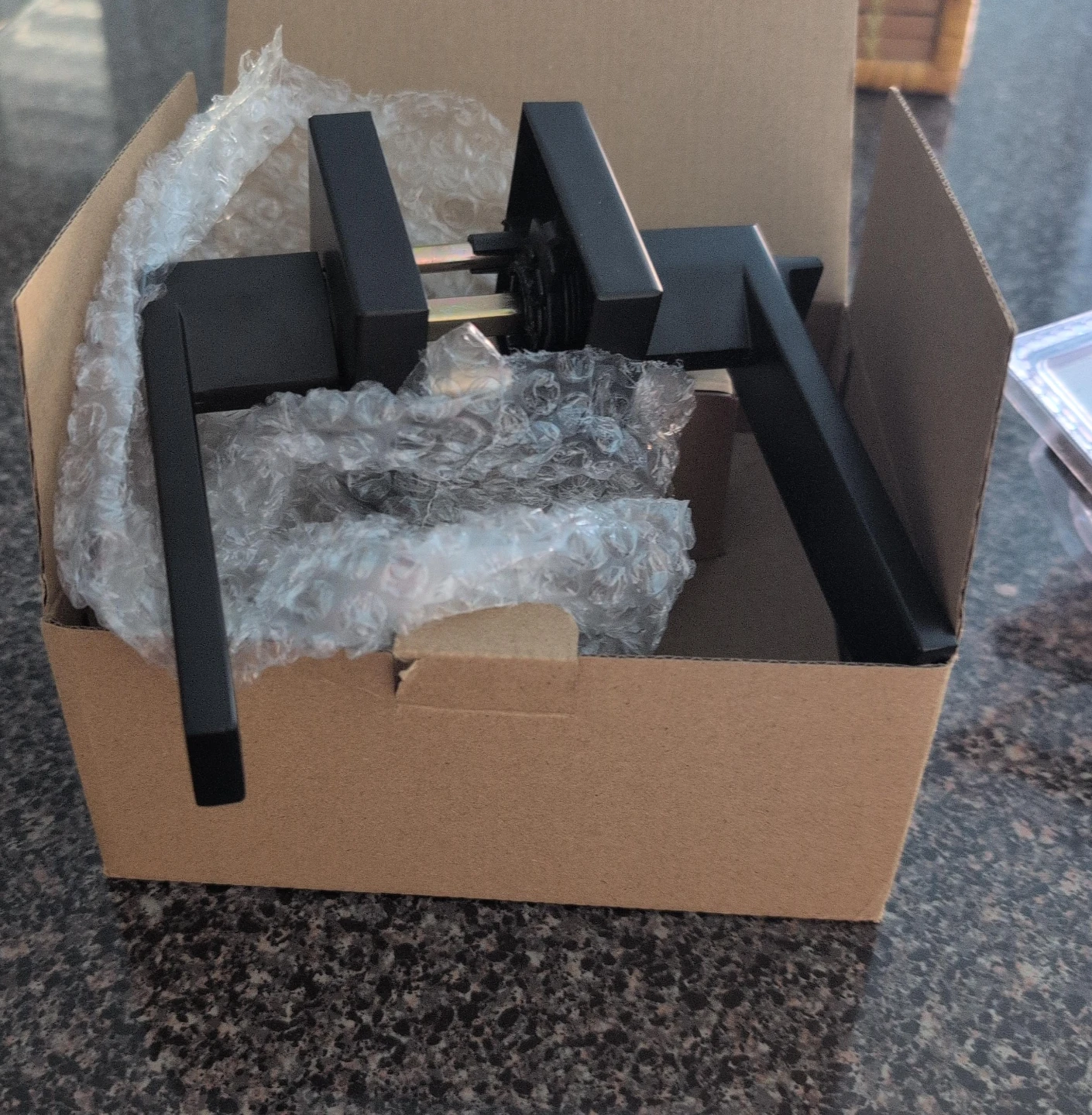 Black Lever Door Handles Set