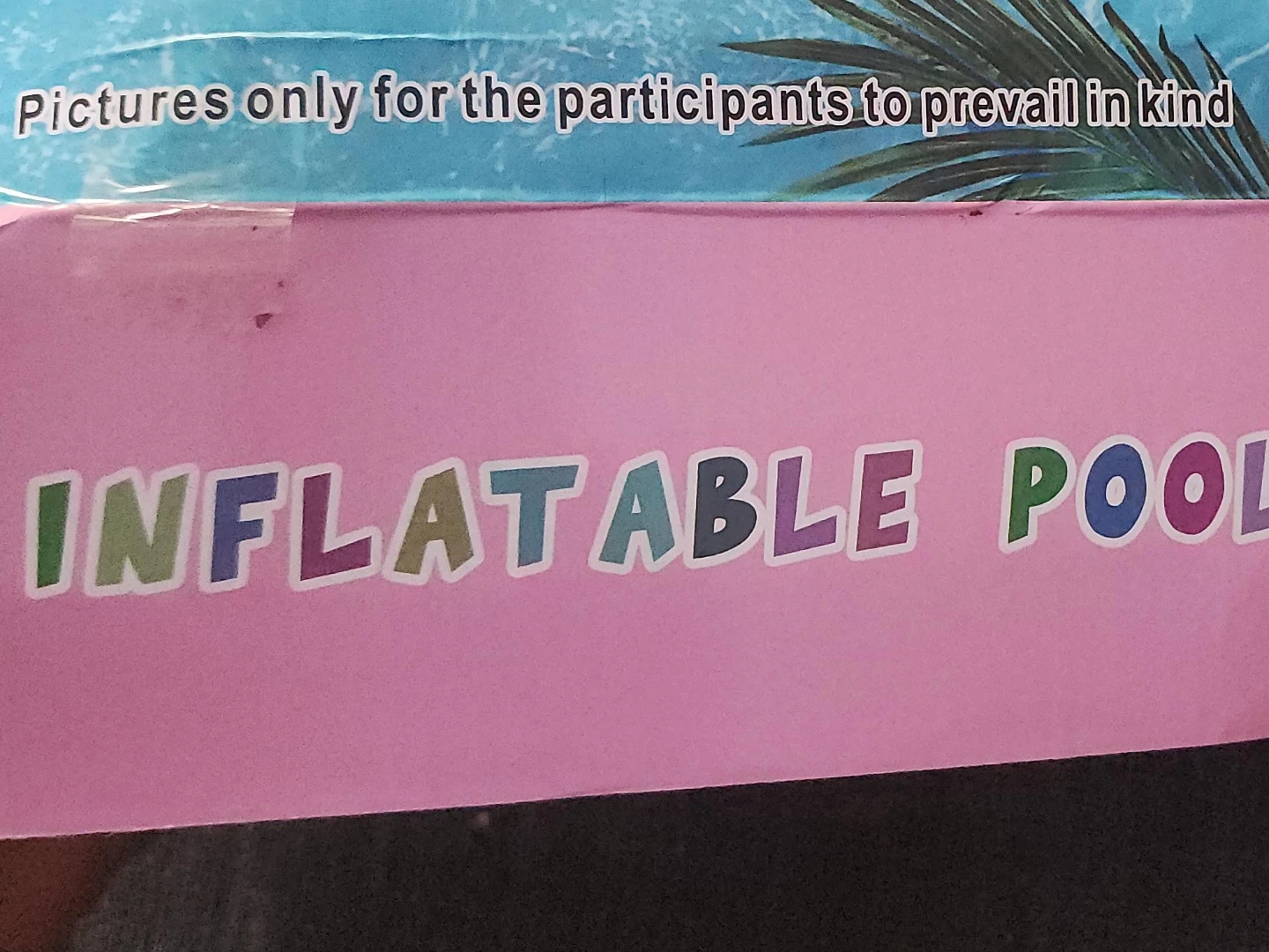Pink Inflatable Pool