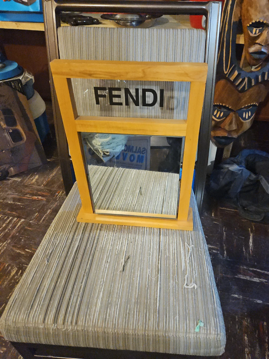 Fendi Wooden Frame Mirror