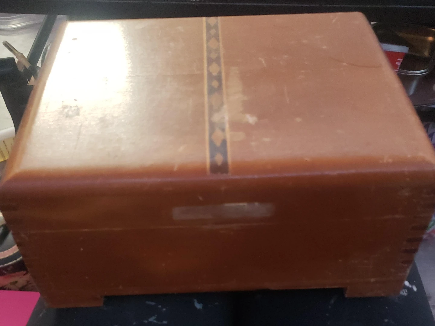 Vintage Wooden Trinket Box