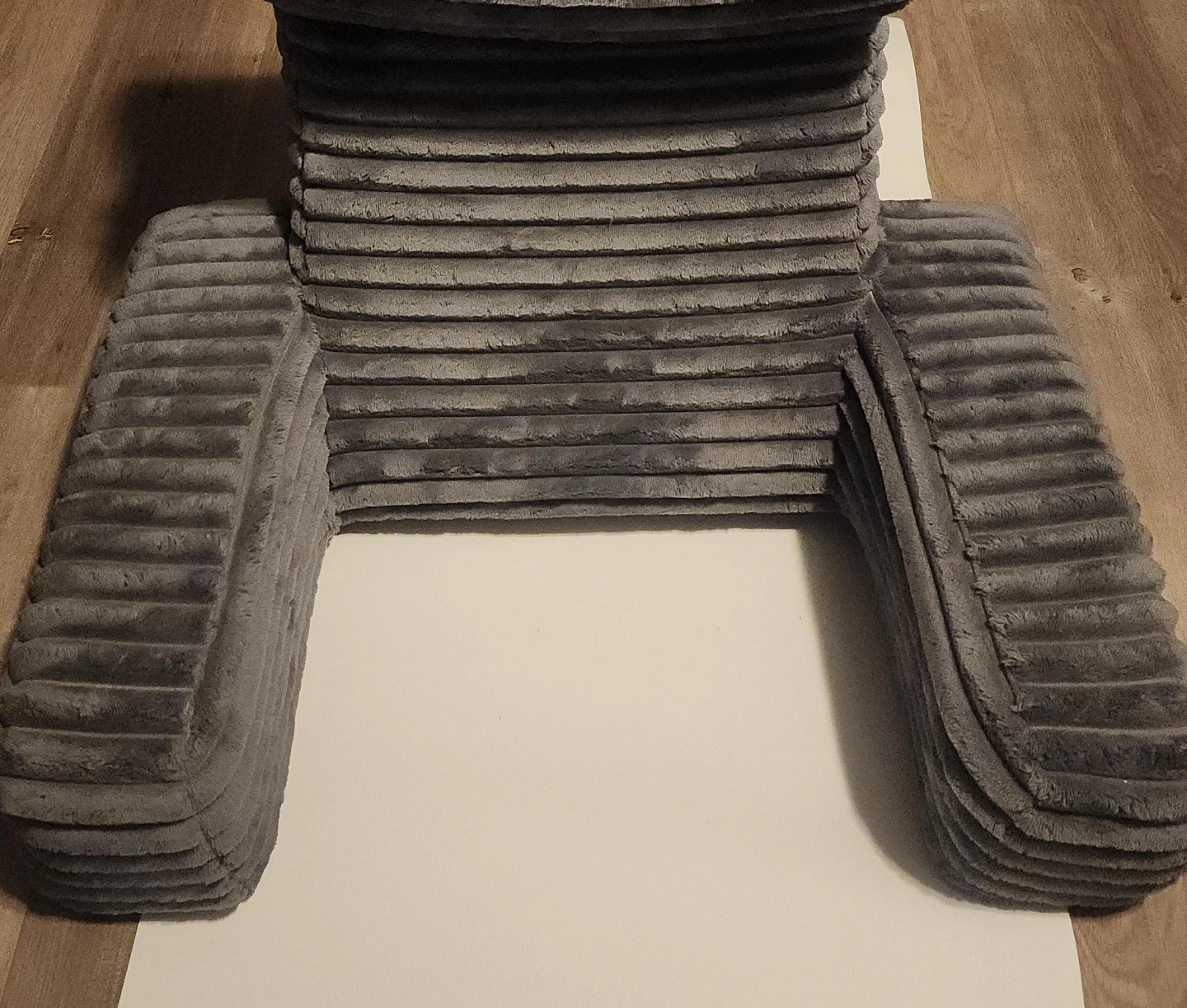 Gray Corduroy Reading Pillow