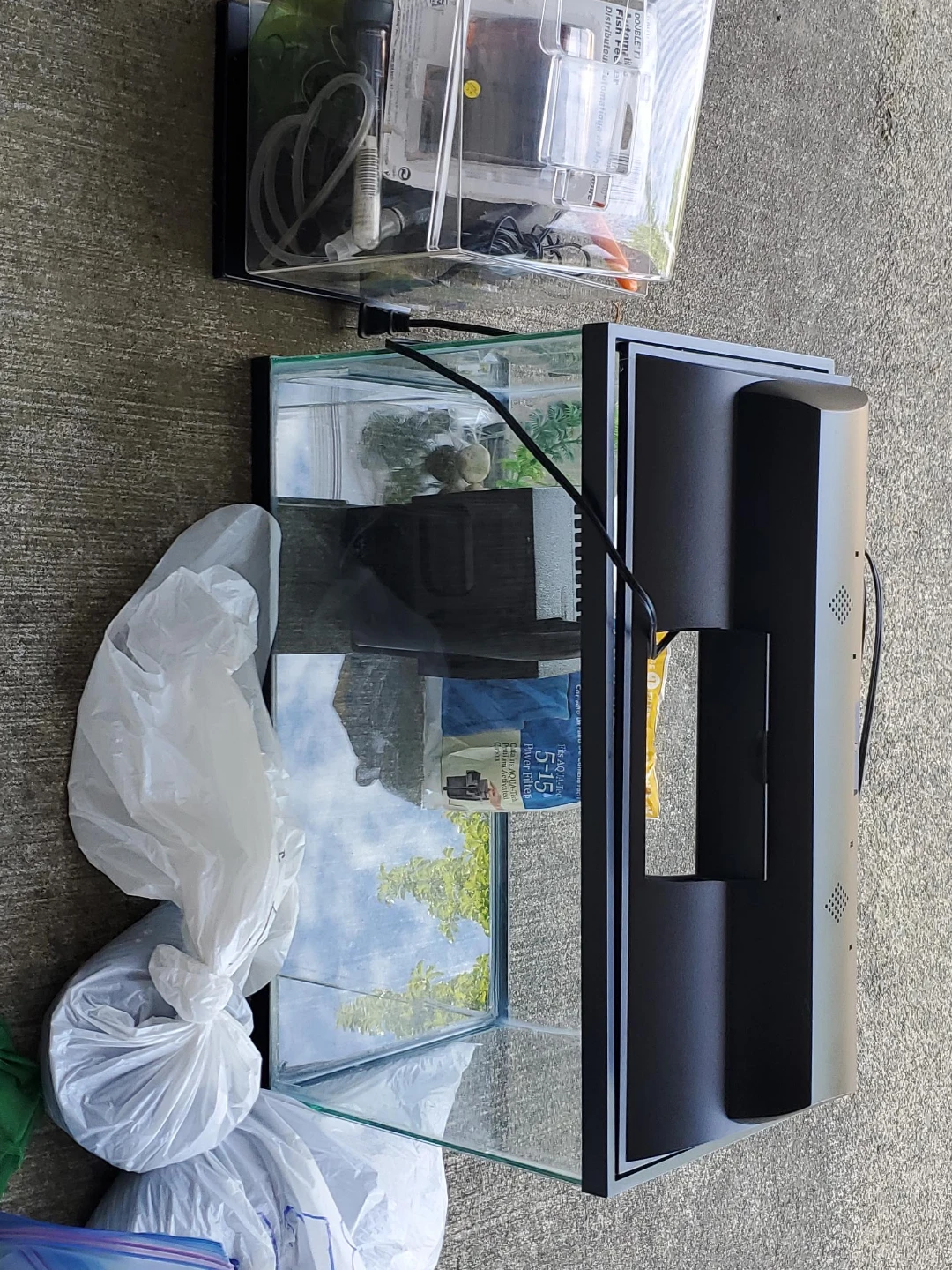 2 Aquarium Kits with Accessories