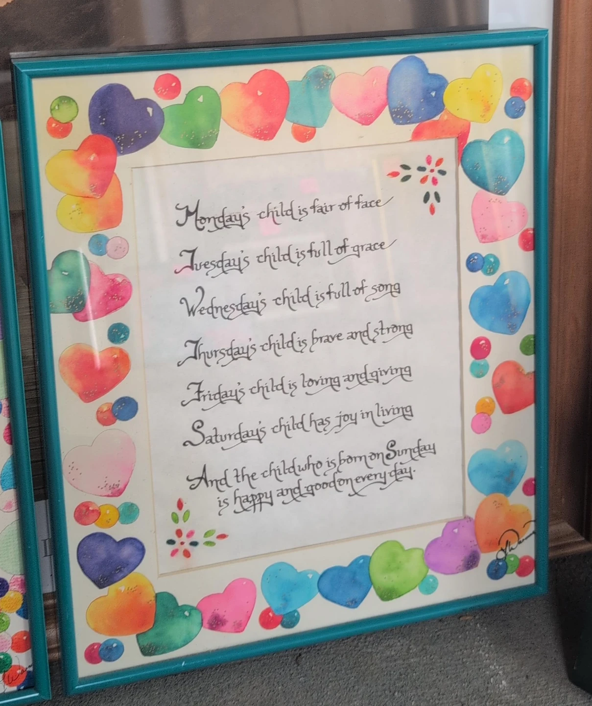 Framed Poem