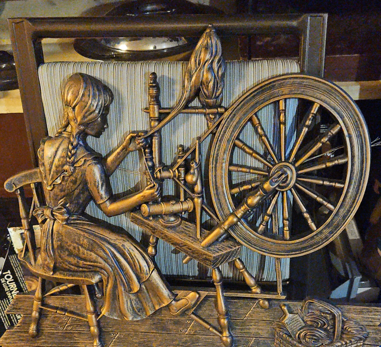 Vintage Spinning Wheel Wall Art
