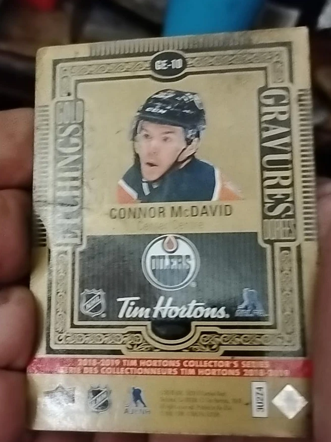 2018-2019 Tim Hortons Connor McDavid Collector's Card