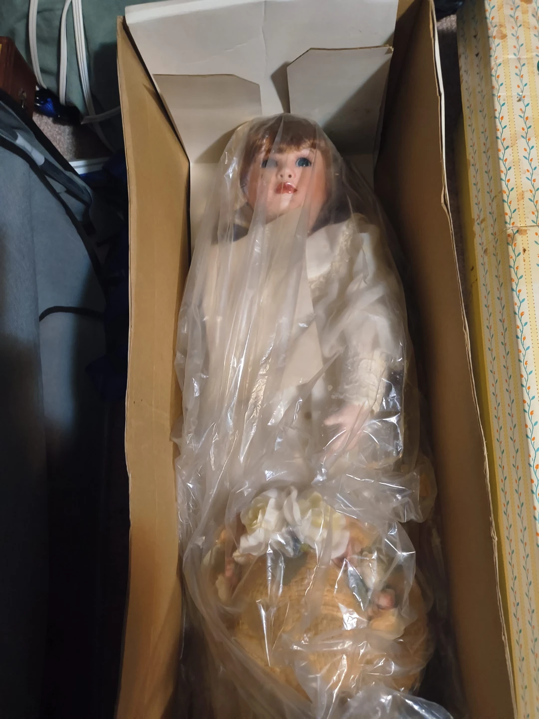 Vintage Porcelain Doll in Box