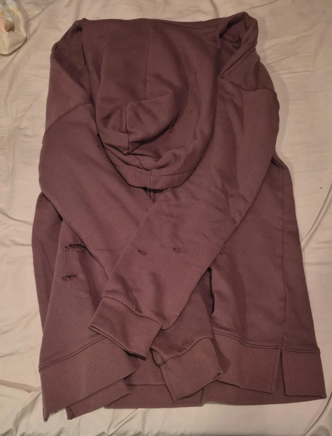 Purple Distressed Hoodie
