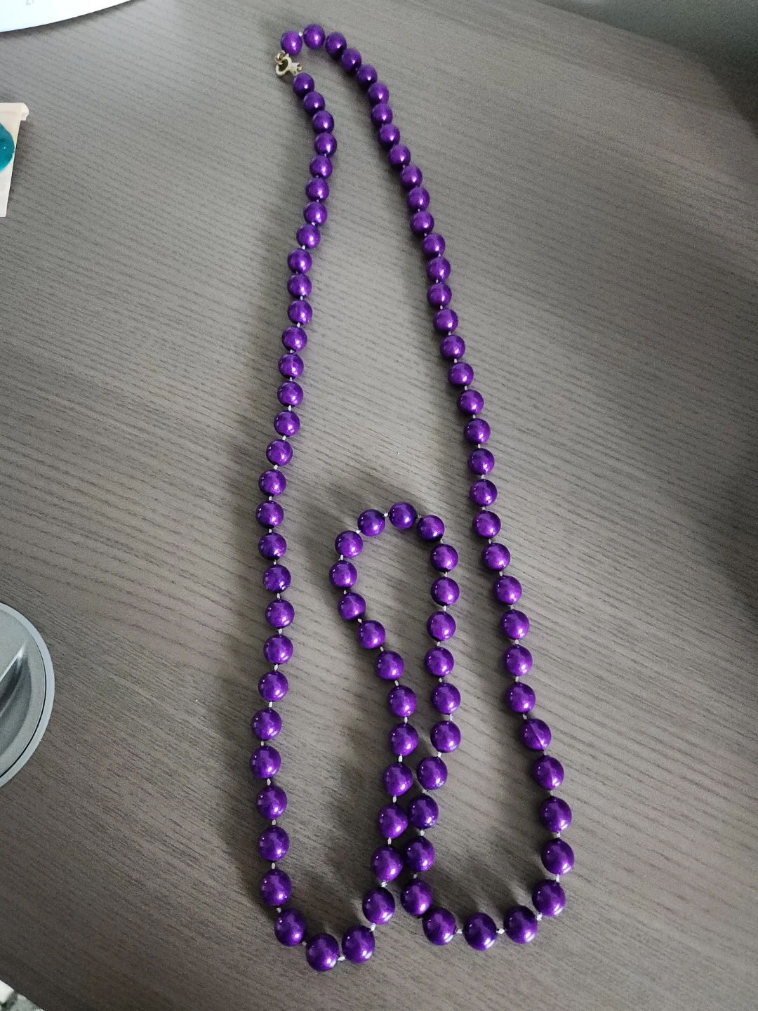 Purple Beaded Necklace