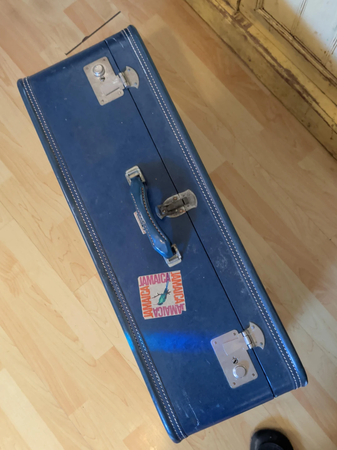 Vintage Blue Suitcase