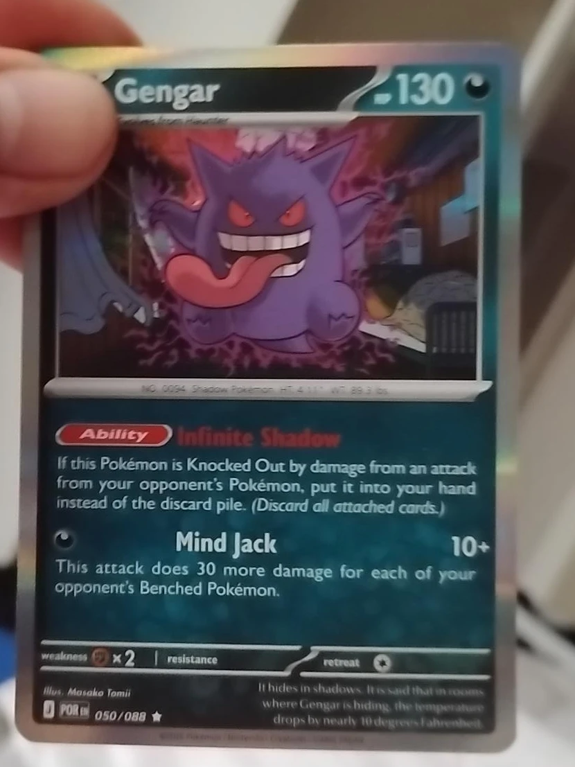 Pokemon Gengar Trading Card 050/088