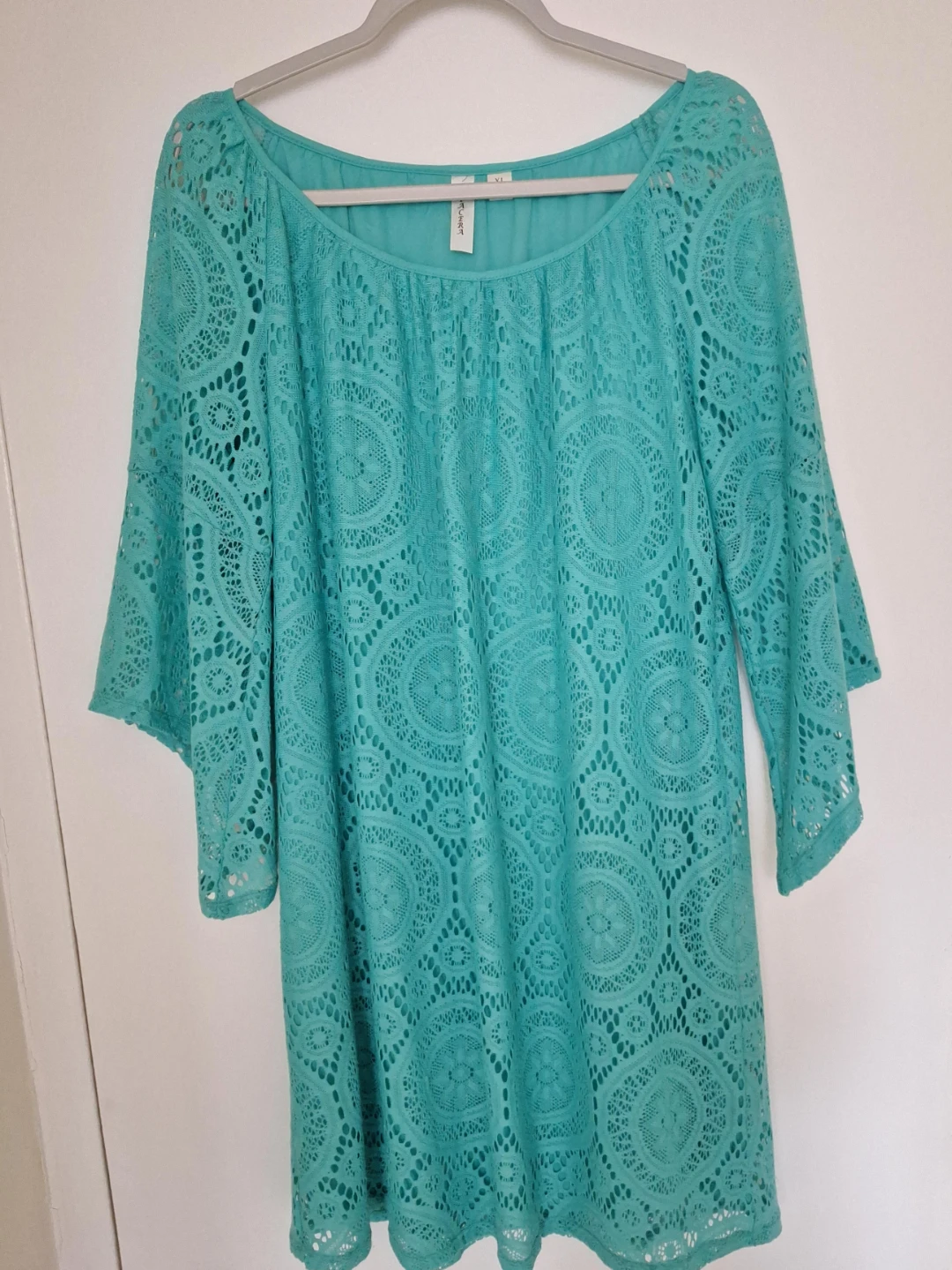 Turquoise Lace Dress