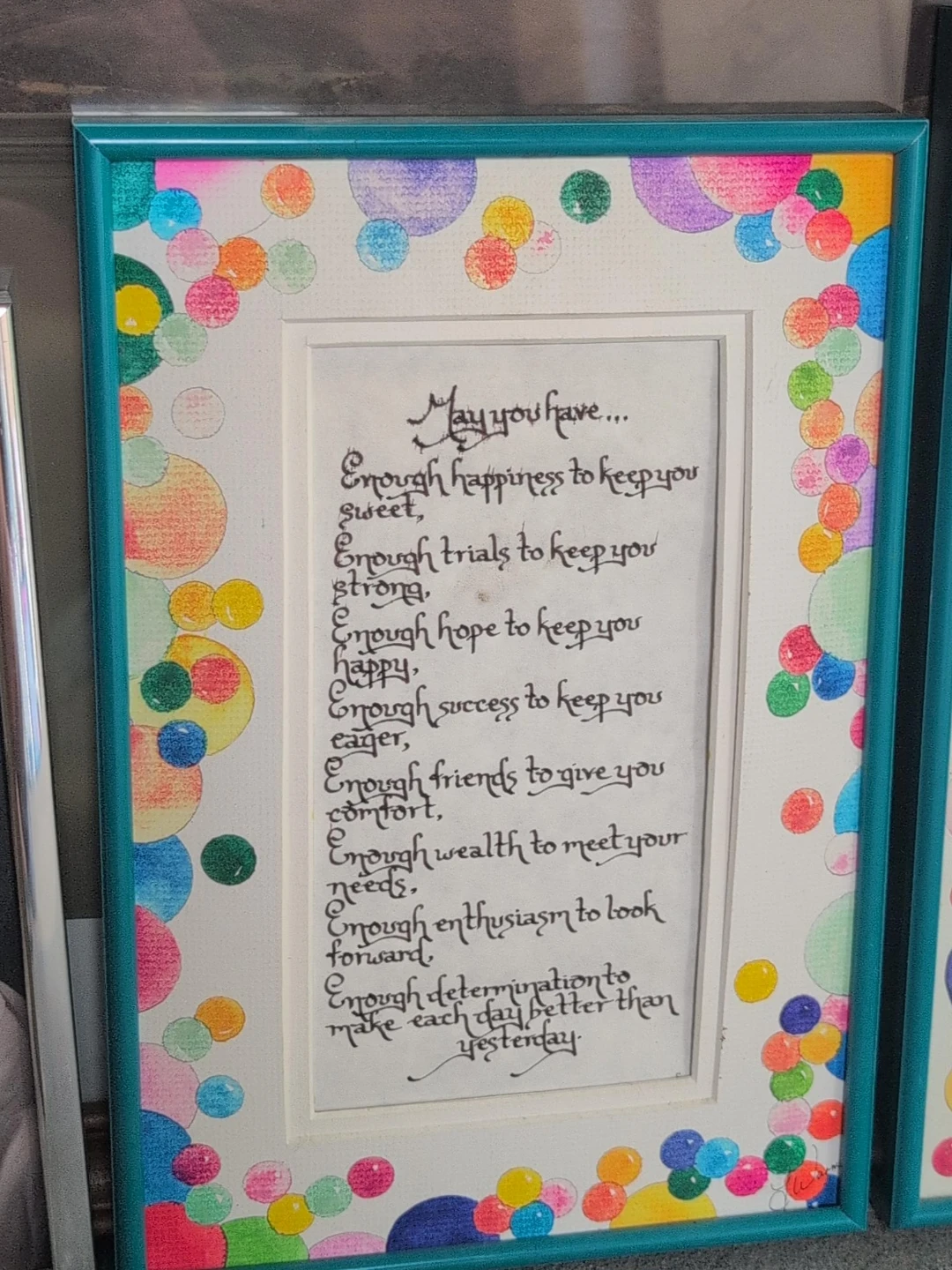 Framed Inspirational Quote Art