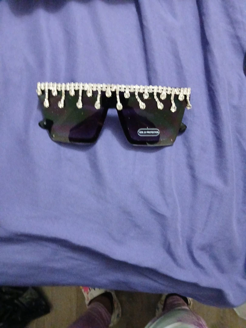 Dripping Rhinestone Sunglasses