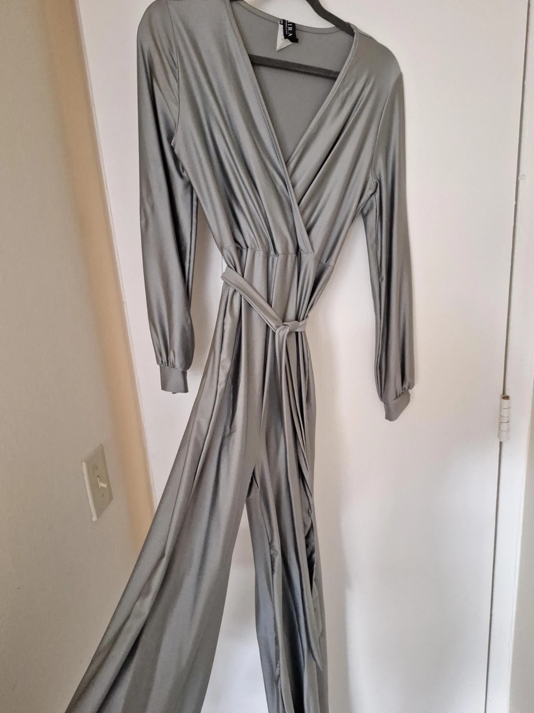 Akira Silver Metallic Jumpsuit