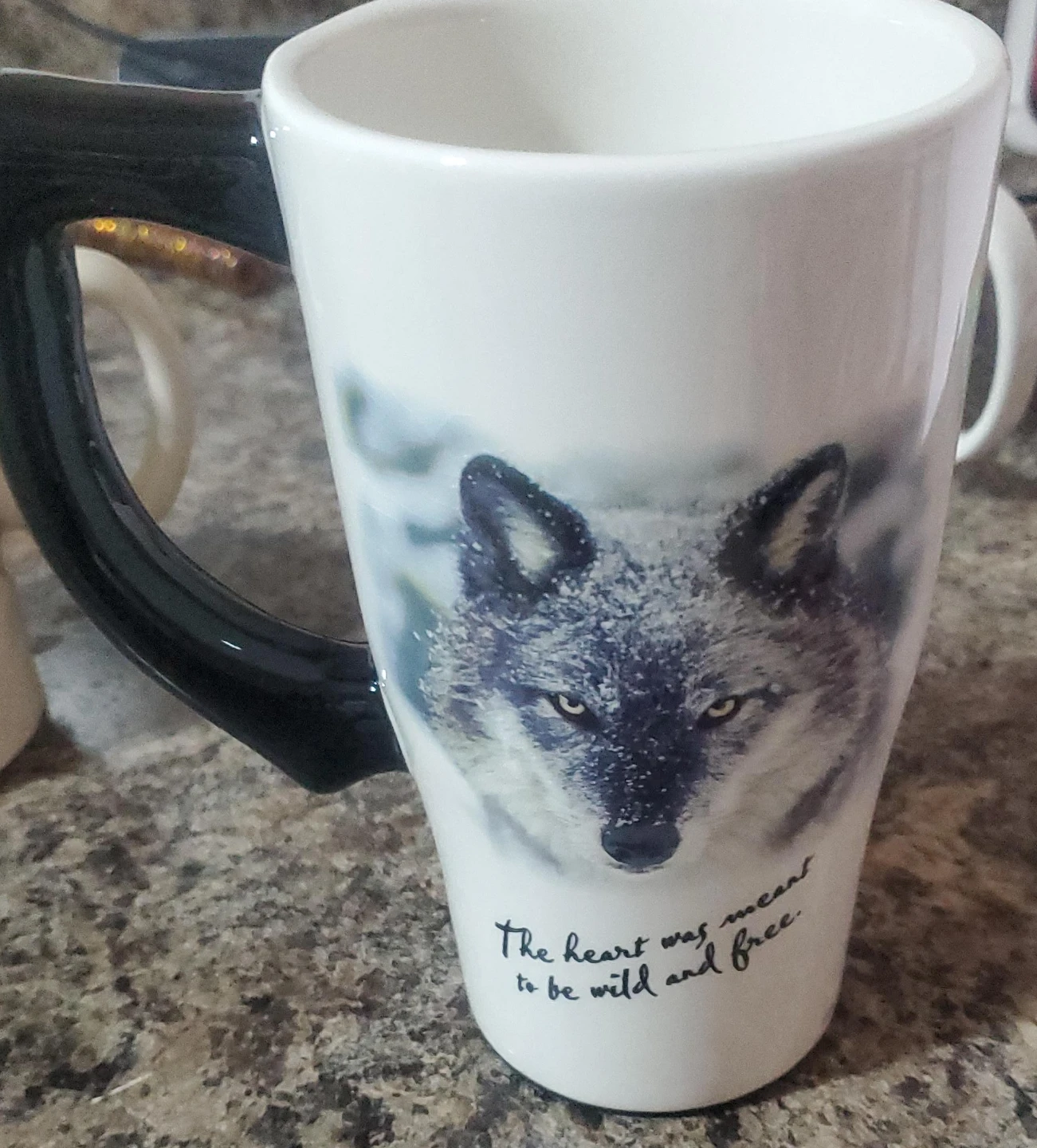 Wolf Mug with Quote