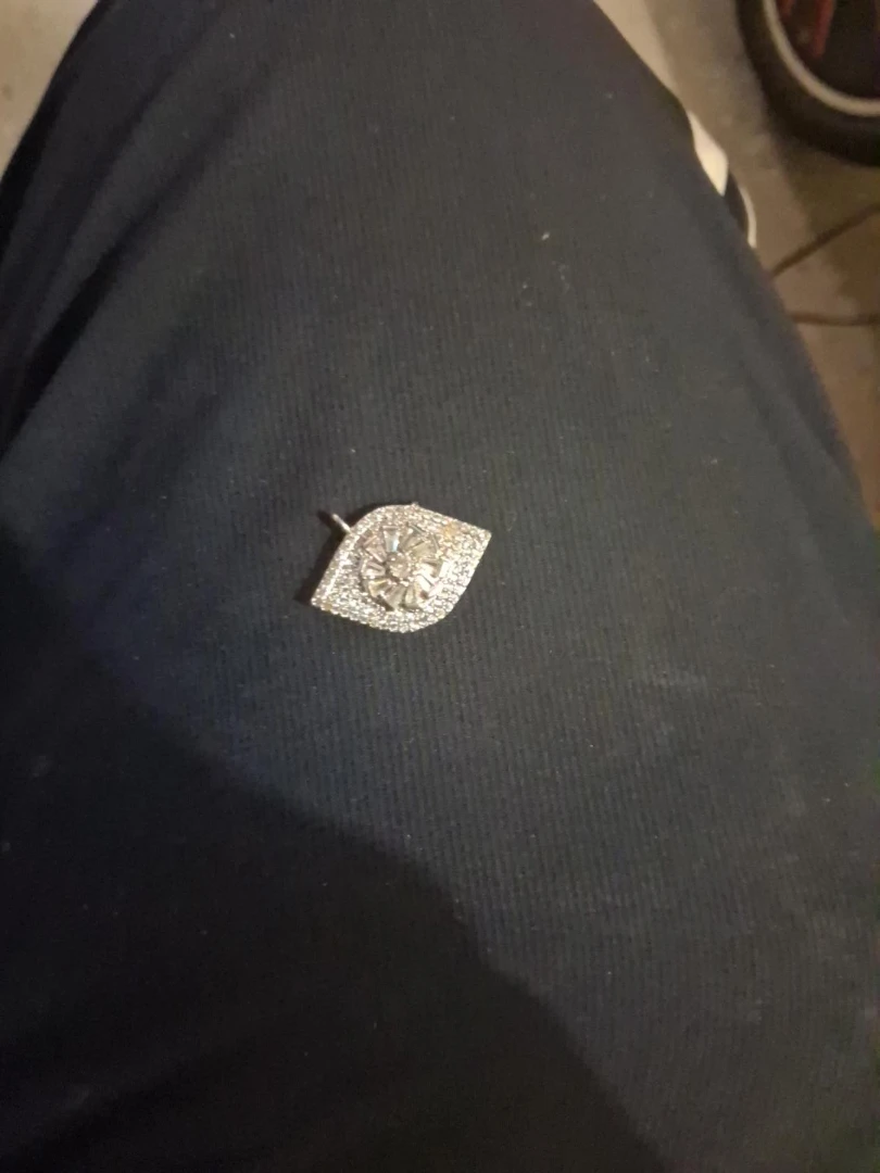 Sparkly Eye-Shaped Pendant Charm