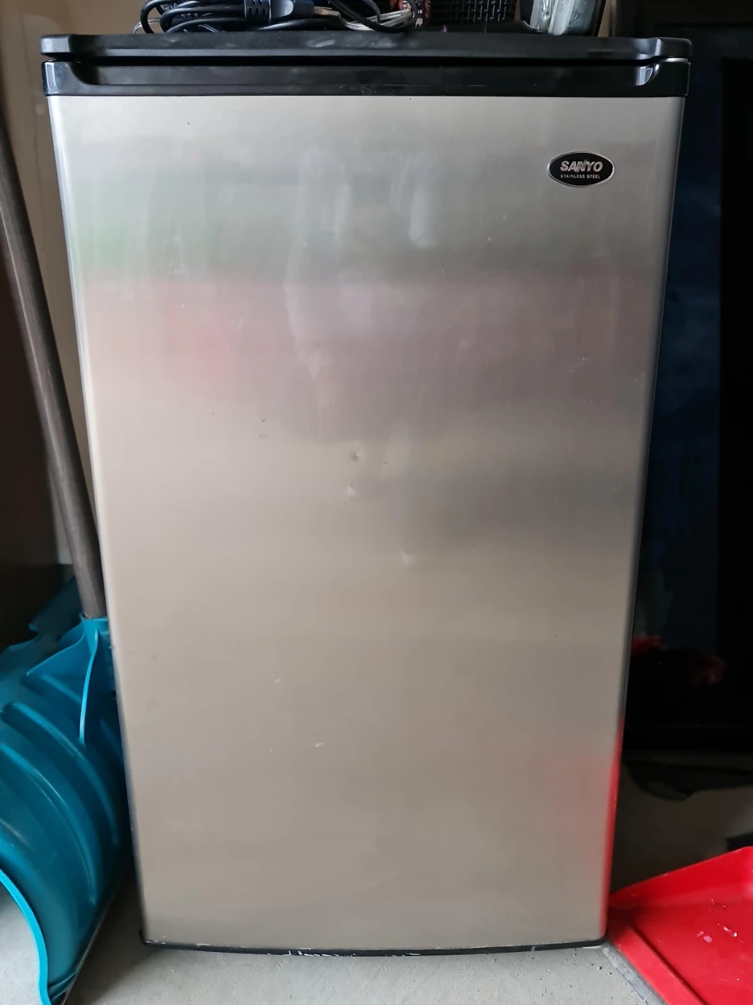 Sanyo Stainless Steel Mini Fridge
