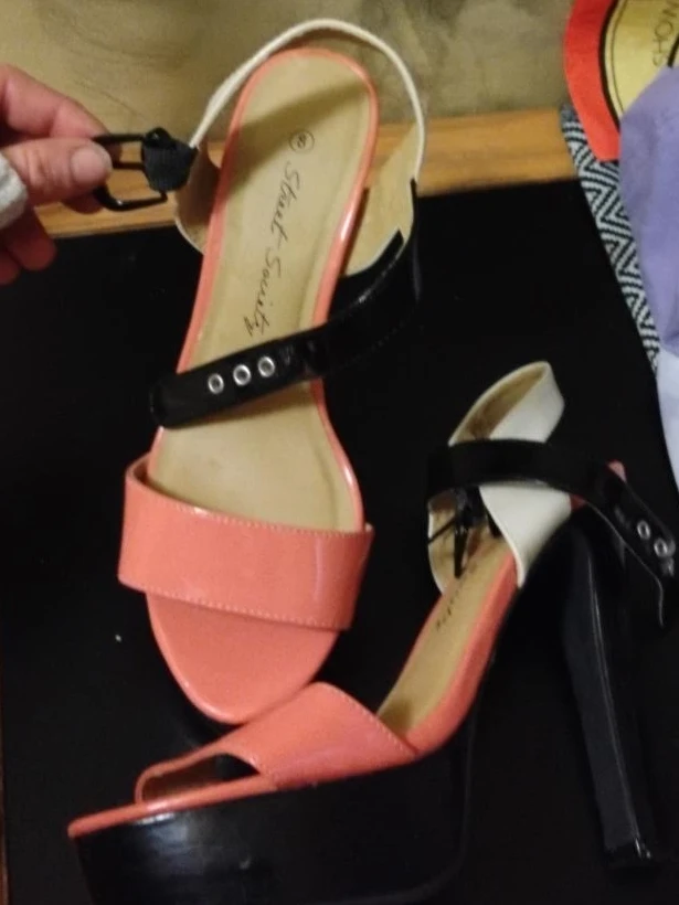 Street Society Pink and Black Heels
