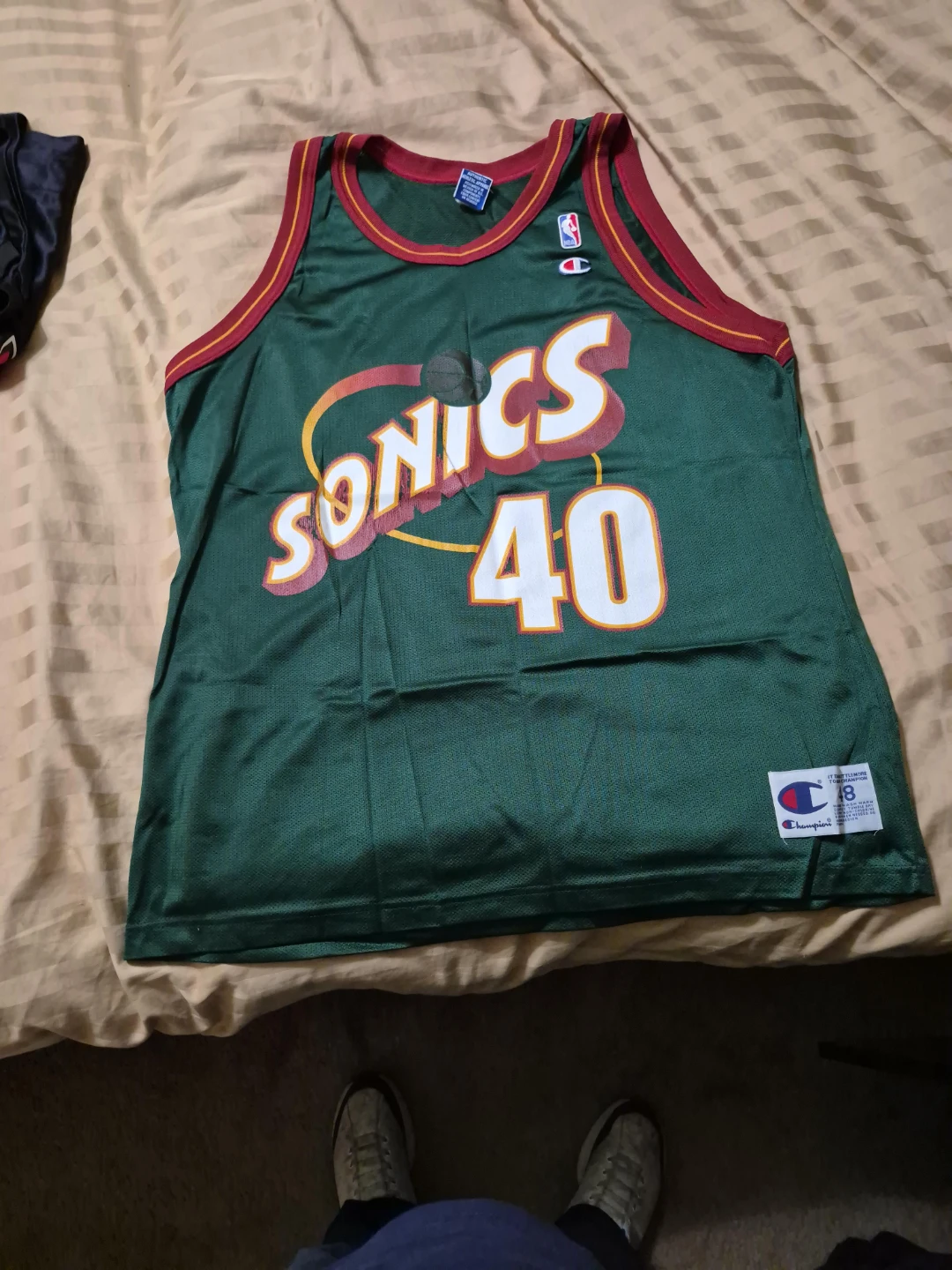 Shawn Kemp Seattle Sonics #40 Basketball Jersey