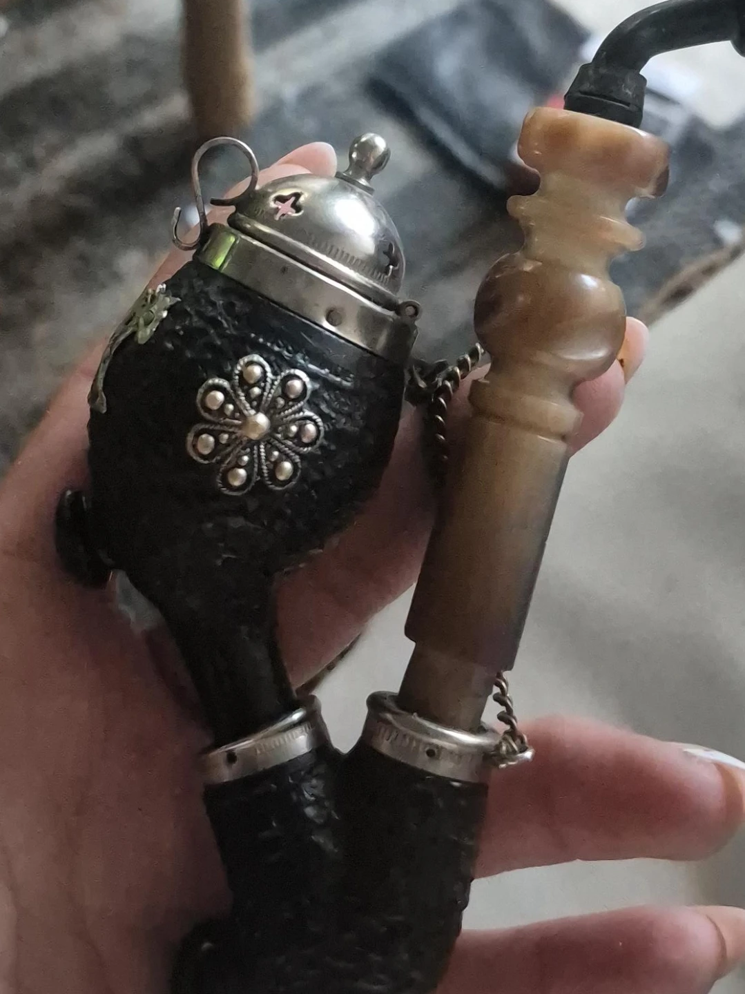 ⚽Vintage Engraved Smoking Pipe Set