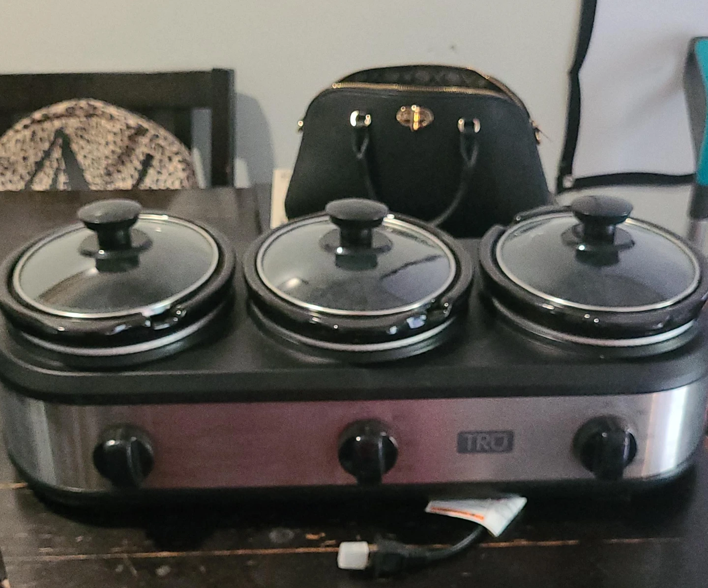 TRO 3-Pot Slow Cooker