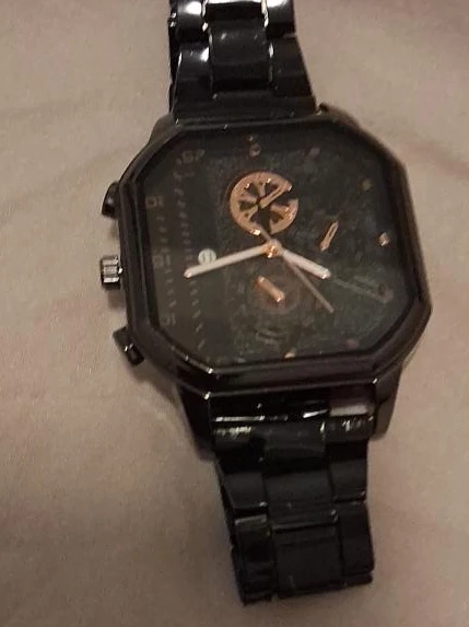 Black Stainless Steel Watch