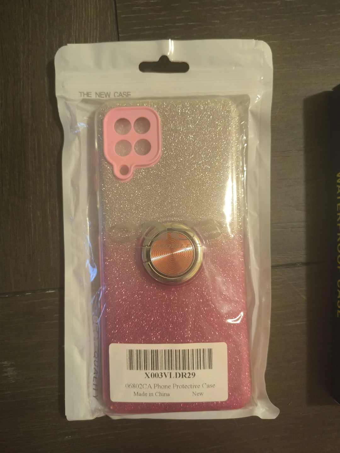 Phone Protective Case with Glitter and Ring Holder
