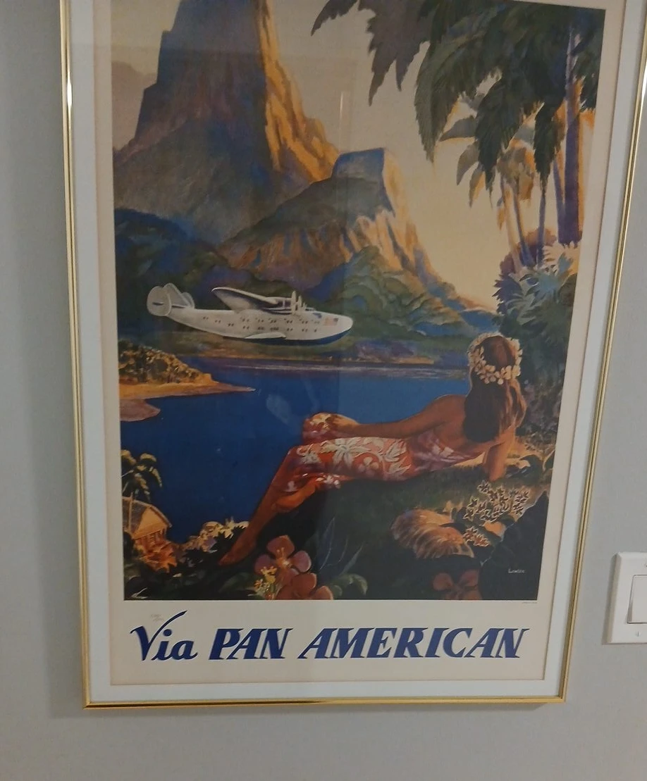 Vintage Pan Am Travel Poster
