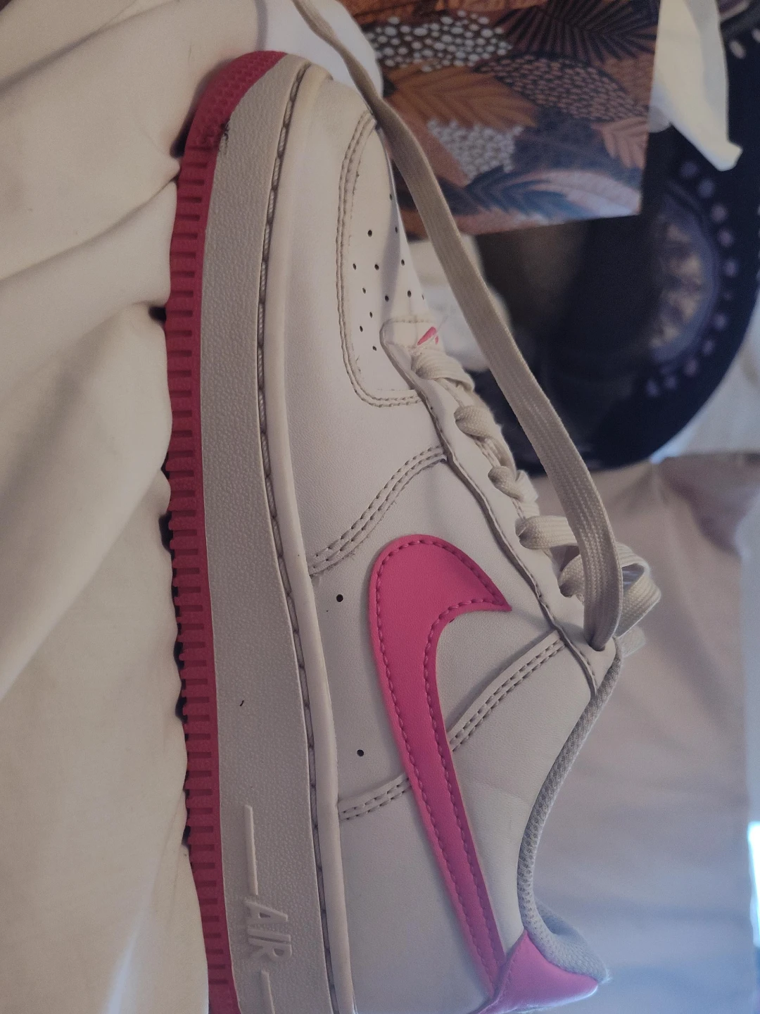 Nike Air Force 1 White/Pink Sneakers - photo 2