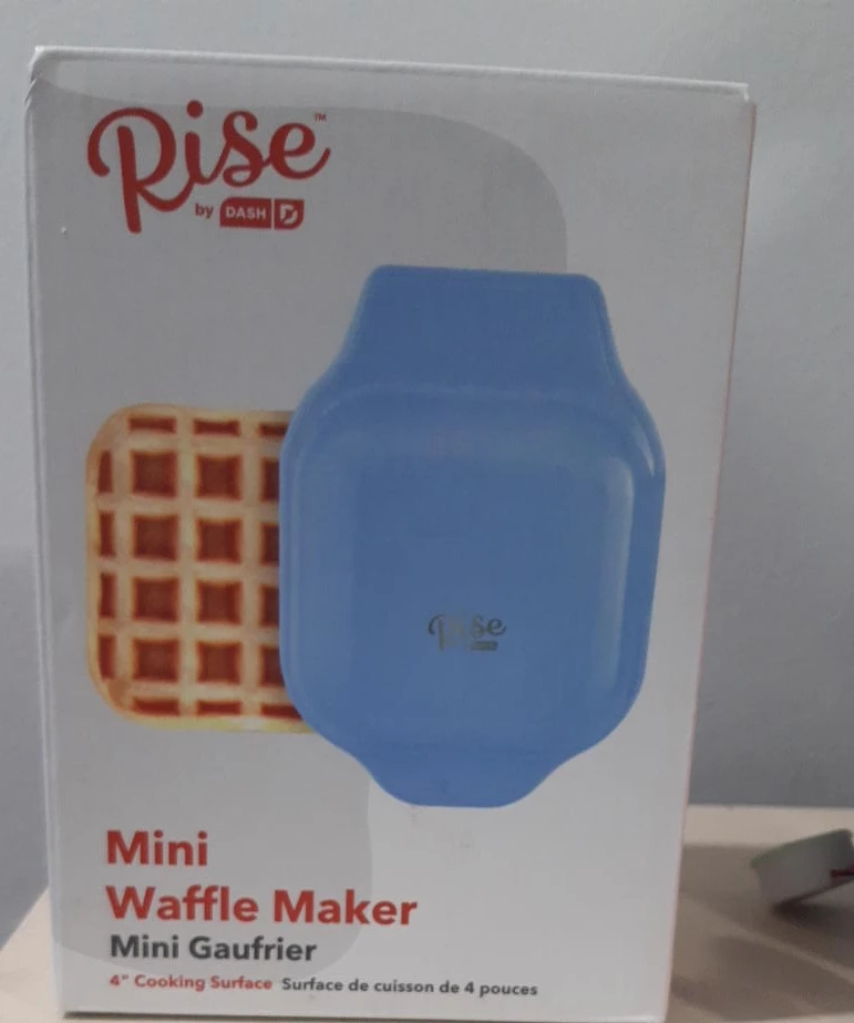 Rise by Dash Mini Waffle Maker - Blue