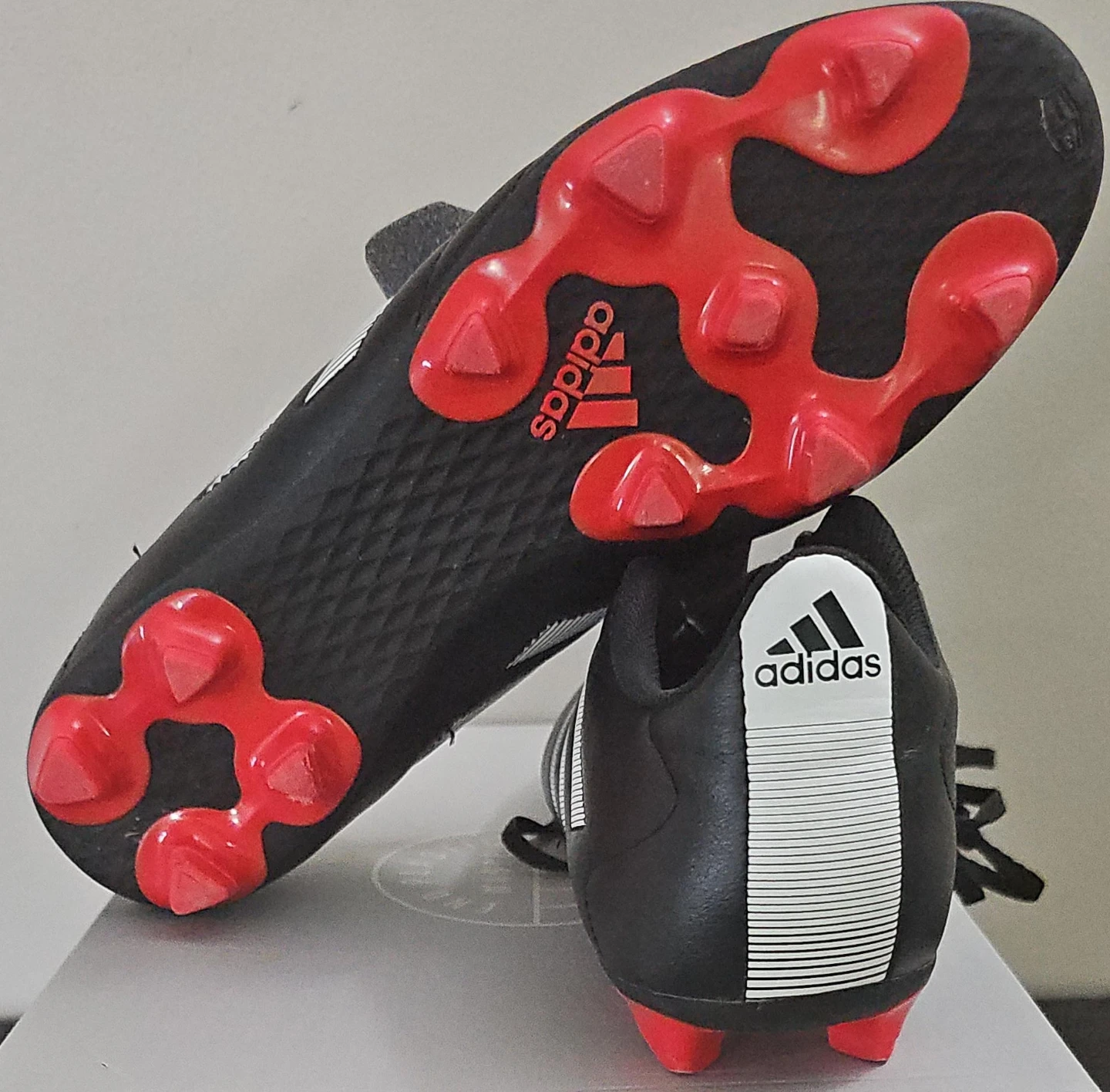 Adidas Goletto VIII FG Soccer Cleats - Black/White, Size 11