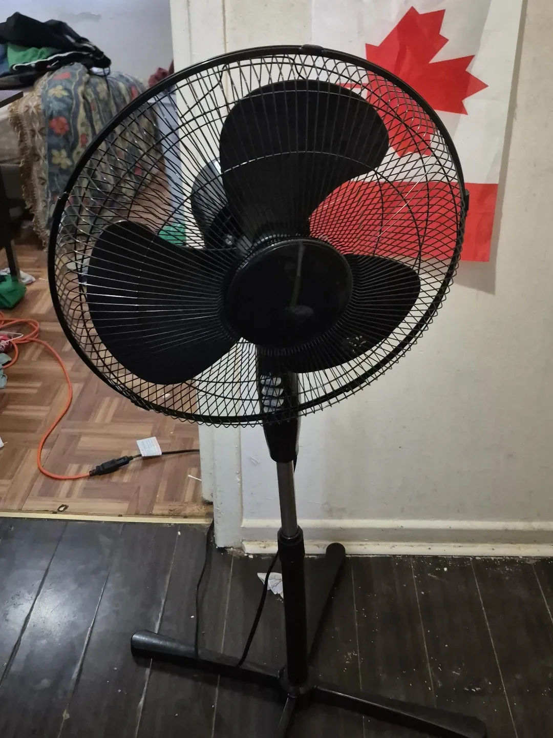 Black Pedestal Fan