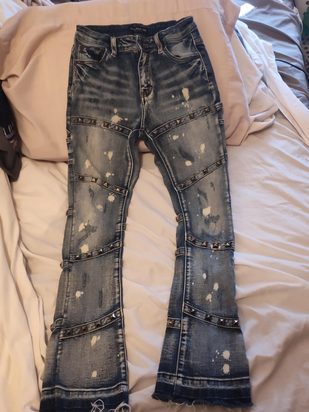Valabasas Studded Flared Jeans - Size 12