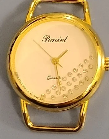Peniel Gold-Tone Quartz Watch with Rhinestones