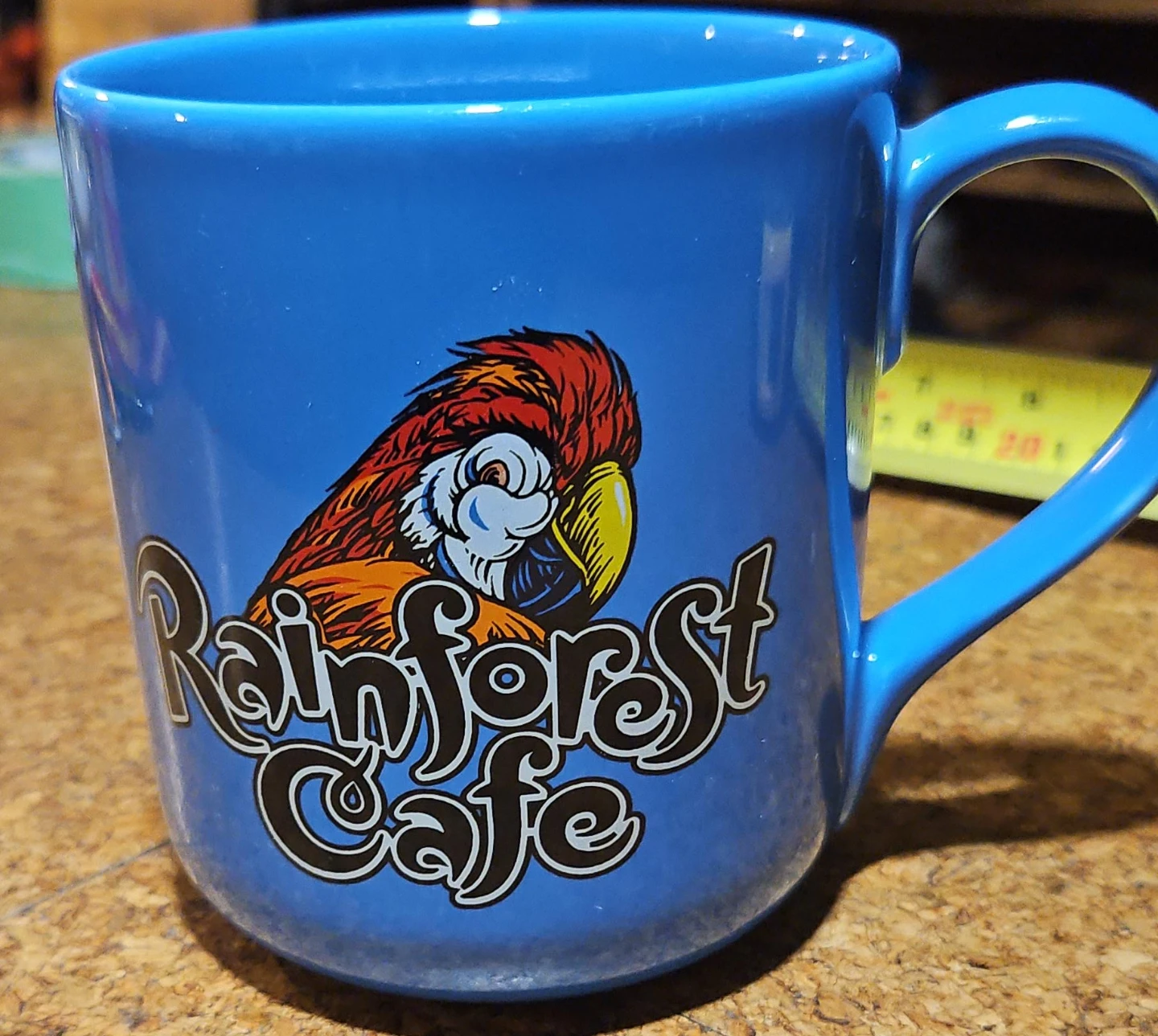 Rainforest Cafe "Rio" Blue Parrot Mug