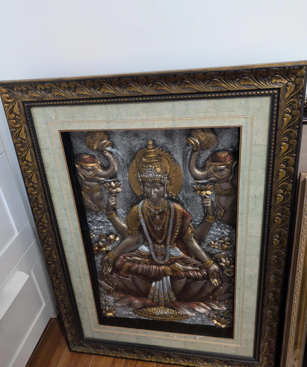Framed Lakshmi Relief Wall Art