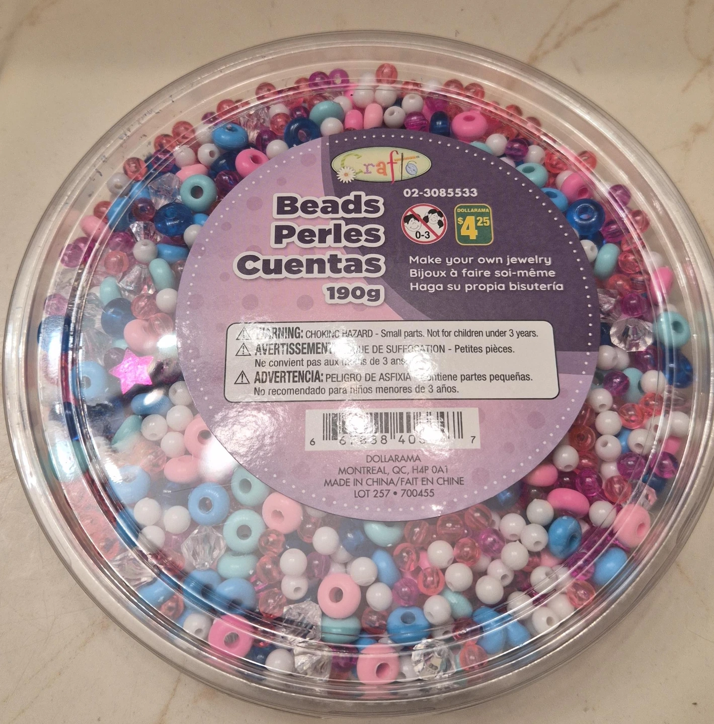 Craft Beads for Jewelry Making - 190g