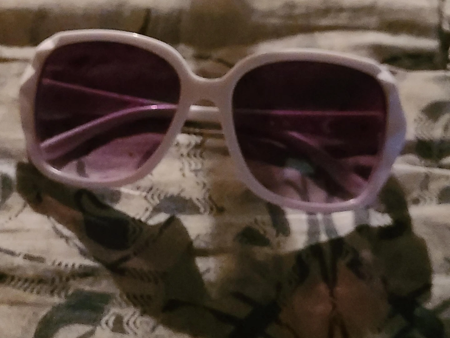 White Oversized Sunglasses